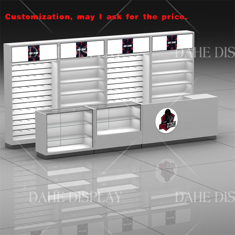 Phone Accessories Cabinet - custom.Mobile Phone Accessories Shop Glasschrank Display