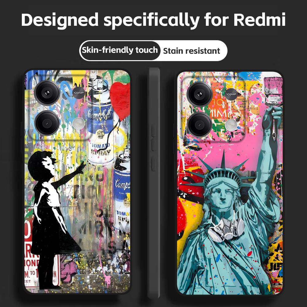 Xiaomi Phone Accessories - Banksy Graffiti Art Handyhülle für Redmi