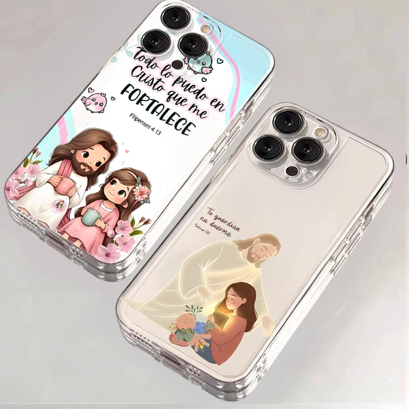 Xiaomi Phone Accessories - Cartoon Jesus Und Mich Bibel Vers