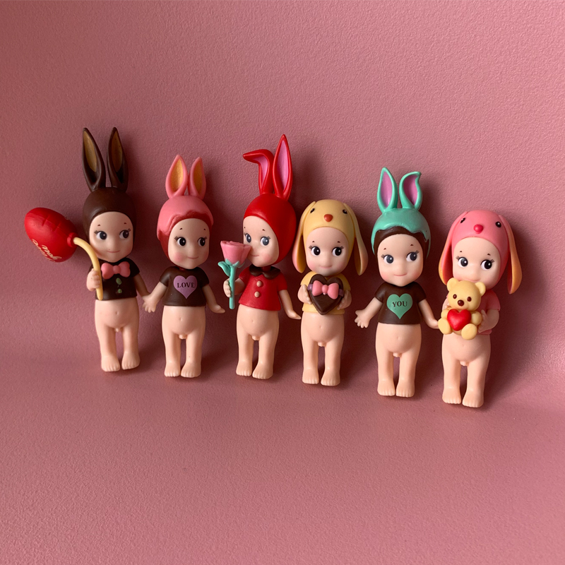 Phone Accessories Sonny Angel - Heiße Geschenkserie „Liebe“: Niedliche Engel-Blindbox, Cartoon-Puppe,